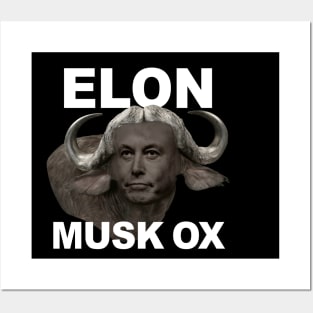 Elon Musk Ox Posters and Art